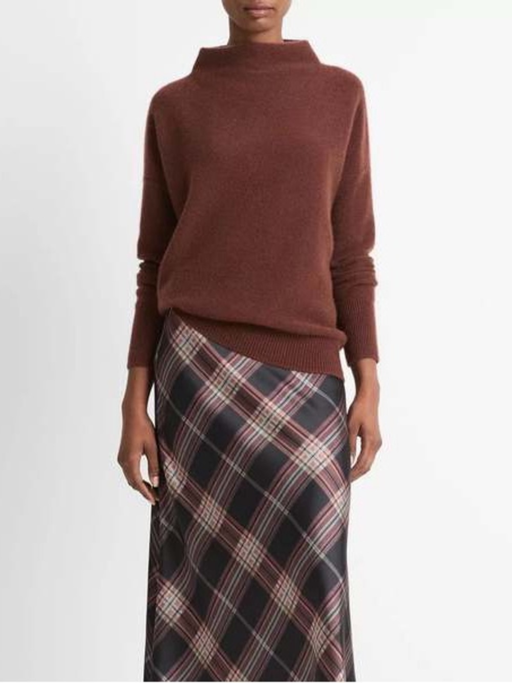 Vince • Boiled Cashmere Funnel Neck Pullover